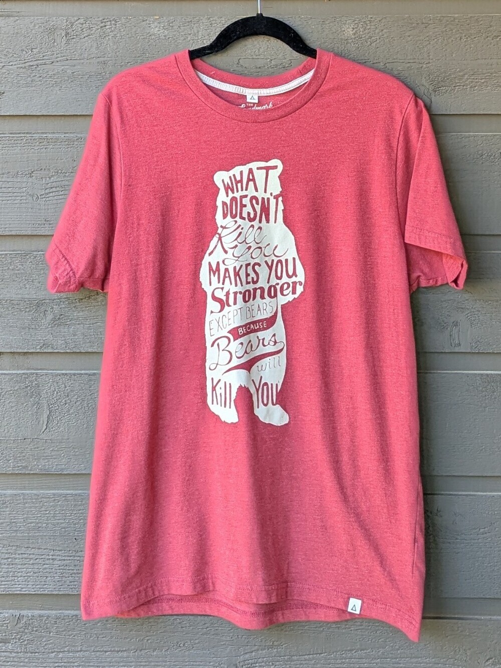The Landmark Project What Doesn't Kill You Bears Short Sleeve Tee Red Large